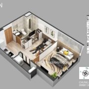 Căn Hộ 1 Phòng Ngủ Chung Cư Sky Oasis