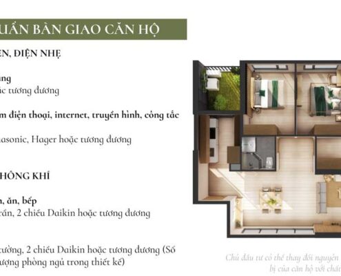 Tiêu chuẩn bàn giao căn hộ chung cư Haven Park Ecopark 05