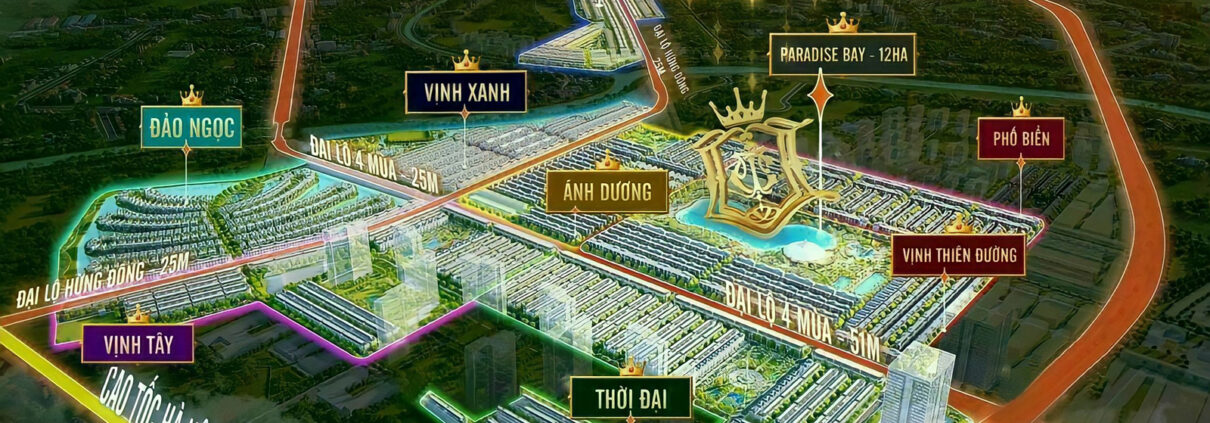 Phối cảnh Vinhomes The Crown - Vinhomes Ocean Park 3