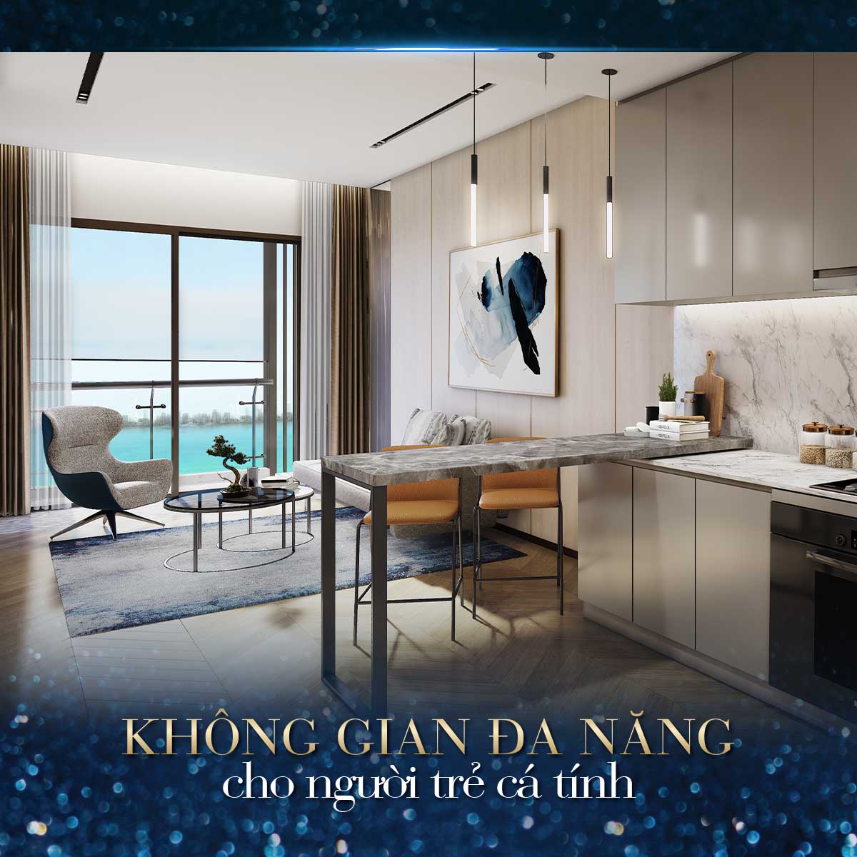 Căn hộ 1 phòng ngủ +1 Miami Masteri Waterfront - Không gian sống đa năng khác biệt - 03