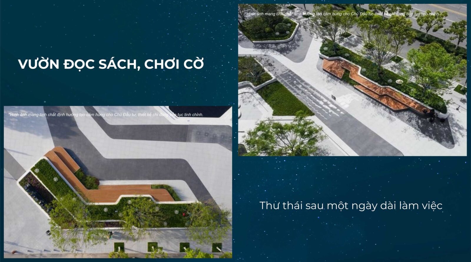 Vườn đọc sách, chơi cờ