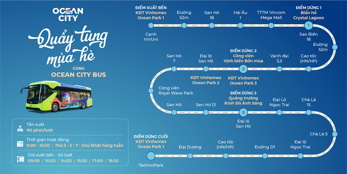 Lịch trình Ocean Park City bus chính thức lăn bánh - 01