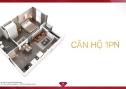 Phối cảnh căn hộ 1 phòng ngủ Vinhomes Sky Park - 01