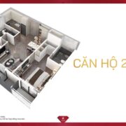 Phối cảnh căn hộ 2 phòng ngủ Vinhomes Sky Park - 01