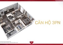 Phối cảnh căn hộ 3 phòng ngủ Vinhomes Sky Park - 01
