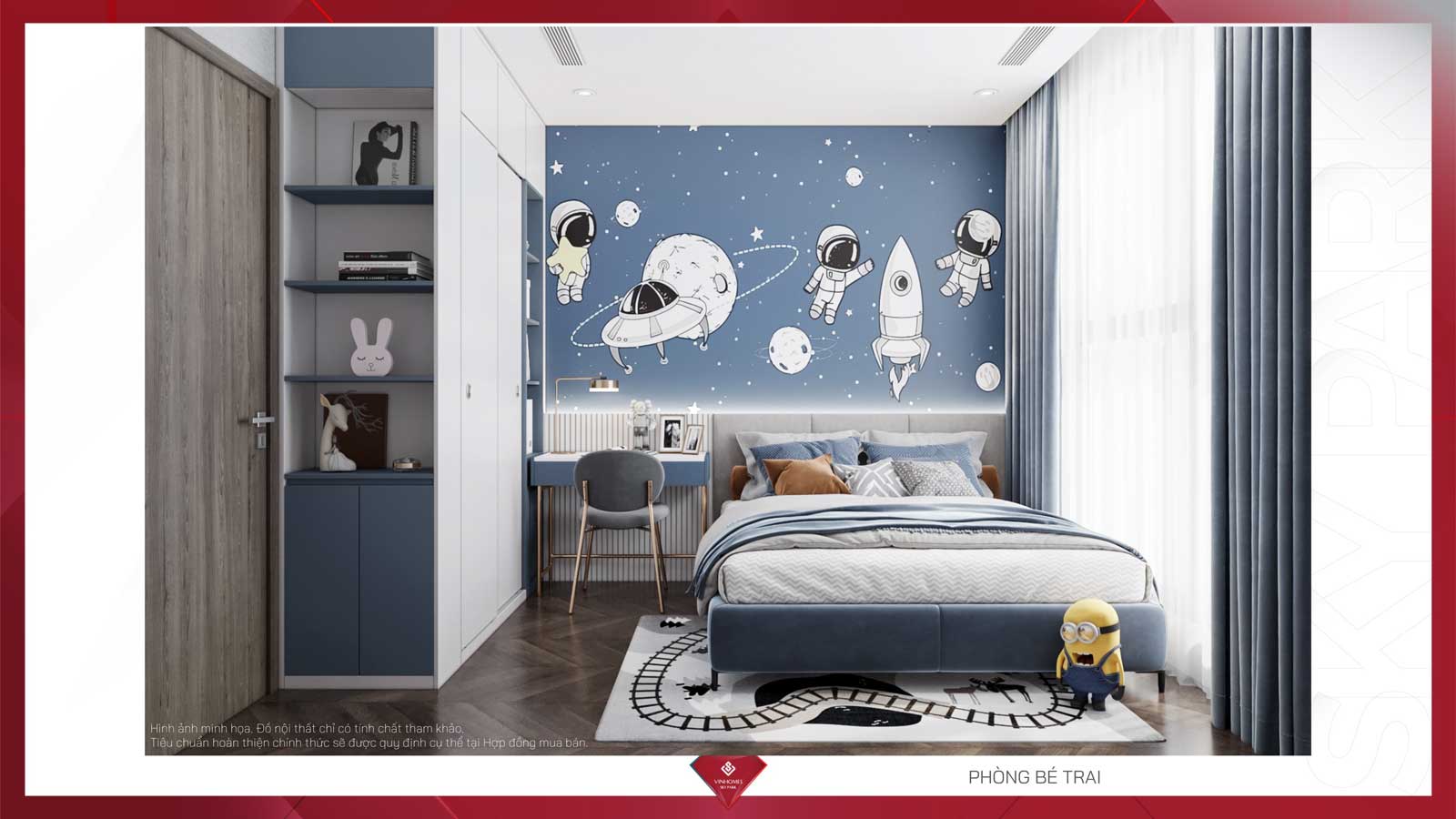 Phối cảnh căn hộ 3 phòng ngủ Vinhomes Sky Park - 12