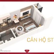 Phối cảnh căn hộ Studio Vinhomes Sky Park - 01