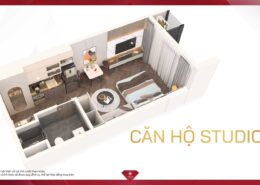 Phối cảnh căn hộ Studio Vinhomes Sky Park - 01