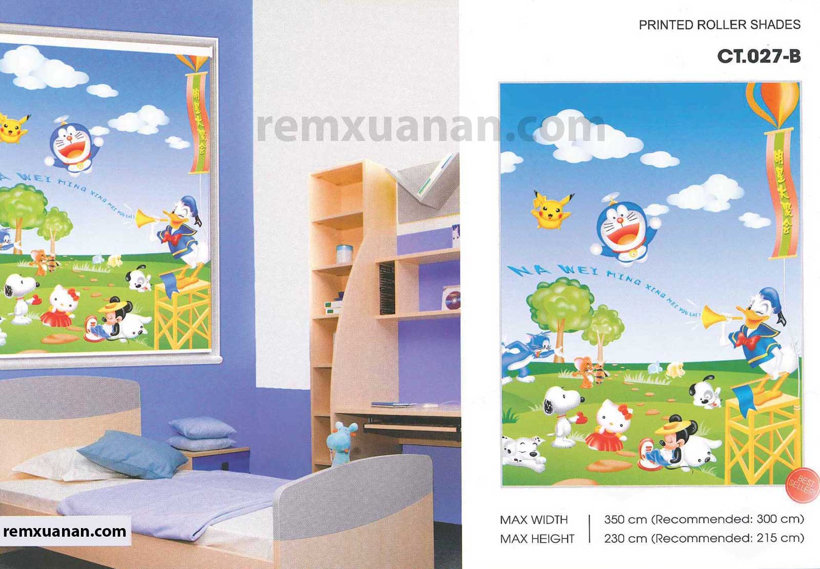Rèm cuốn tranh - rèm cửa Long Biên - 01
