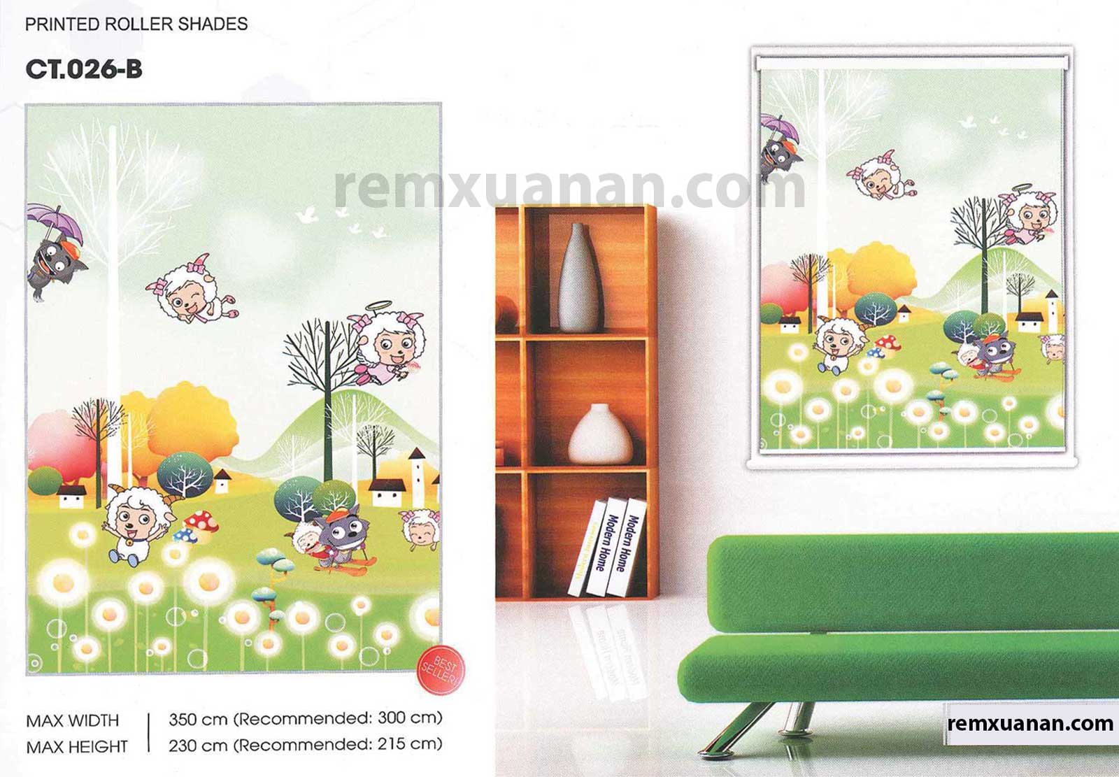 Rèm cuốn tranh - rèm cửa Long Biên - 04